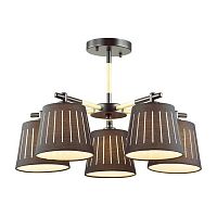 потолочная люстра odeon light nicola 4110/5 черная в Нижневартовске