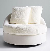 диван wool barwick swivel круглый белый в Нижневартовске