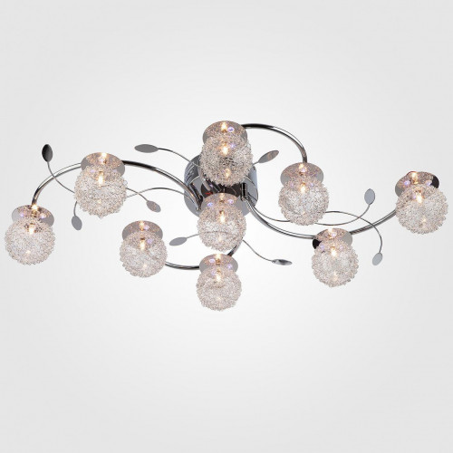 потолочная люстра eurosvet 4800/9 хром/синий+красный+фиолетовый в Нижневартовске