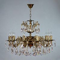 подвесная люстра ambiente granada 2118/10 pb tear drop бронза в Нижневартовске