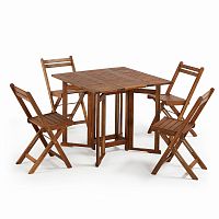 gustave набор столик складной, 4 стула складной акация на от la forma (ex julia grup) в Нижневартовске