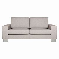 диван quattro двухместный прямой светло-серый в Нижневартовске