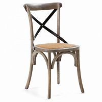 стул деревянный silea коричневый с черным декором c423m01 от la forma (ex julia grup) в Нижневартовске