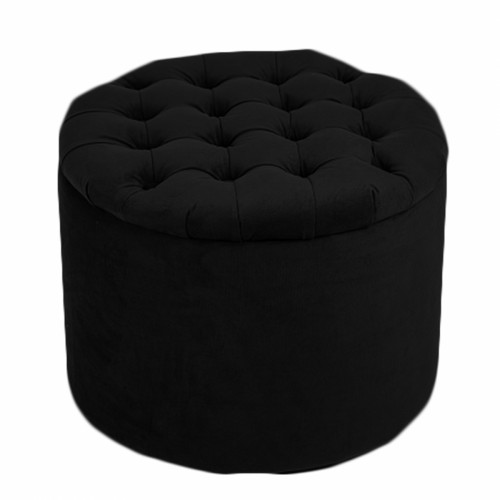 пуф wooden круглый чёрный в Нижневартовске