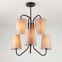 подвесная люстра eurosvet loretta 70060/6 черный в Нижневартовске