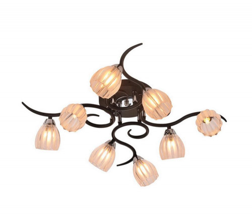 потолочная люстра idlamp raymond 213/8pf-blackchrome в Нижневартовске