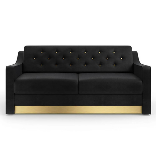 диван kory двухместный прямой черный в Нижневартовске