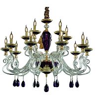 подвесная люстра divinare simona 5125/12 lm-15 фиолетовая в Нижневартовске