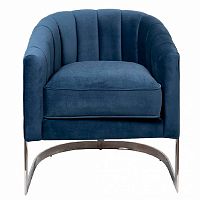 кресло велюр тёмно-синий 77*70*71см в Нижневартовске