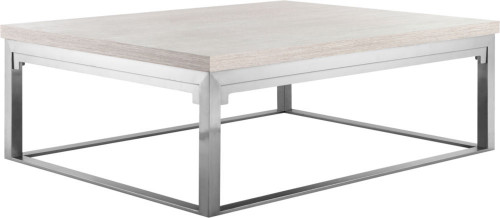 стол журнальный veva квадратный хром, белый в Нижневартовске