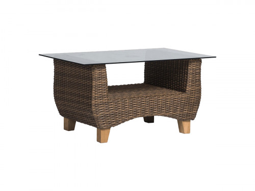 кофейный столик нола со стеклянной столешницей тёмно-коричневый в Нижневартовске