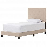 кровать paris linen upholstered beige 140х200 в Нижневартовске