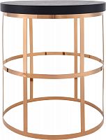 стол журнальный pillar 50 см злото, черный в Нижневартовске