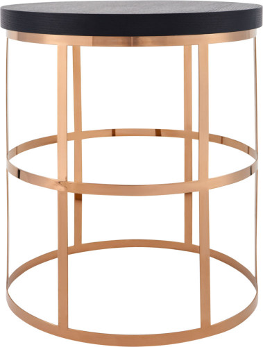 стол журнальный pillar 50 см злото, черный в Нижневартовске