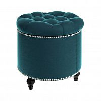 пуф круглый modena nephrite бирюзовый в Нижневартовске