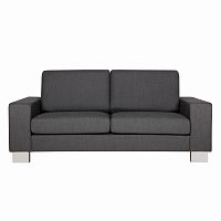 диван quattro двухместный прямой темно-серый в Нижневартовске