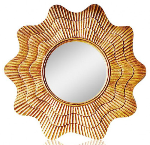 зеркало-солнце настенное в золотой раме марайа в Нижневартовске