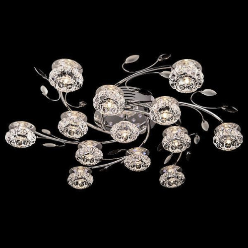 потолочная люстра eurosvet 4863/13 хром/синий+красный+фиолетовый в Нижневартовске