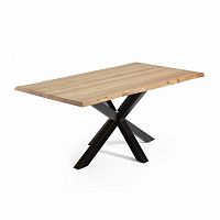 стол arya 180x100 черный, натуральный дуб c409m40 от la forma (ex julia grup) в Нижневартовске