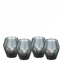 набор подсвечников стеклянный синий ручной работы okhto s от eichholtz, 10 см, 4 штуки в Нижневартовске