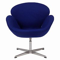 кресло swan chair синее в Нижневартовске