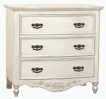 комод марсель с узором с состариванием молочно-белый в Нижневартовске