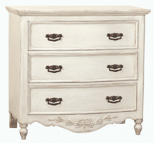 комод марсель с узором с состариванием молочно-белый в Нижневартовске