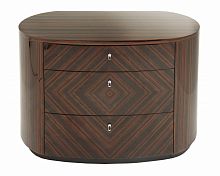 комод lymn от rvastley эбеновое дерево 3 ящика коричневый в Нижневартовске