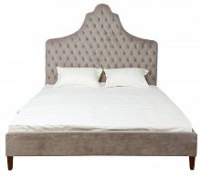 кровать двуспальная 180х200 бежевая из велюра guli в Нижневартовске