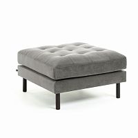 пуф debra в сером бархате от la forma (ex julia grup) в Нижневартовске