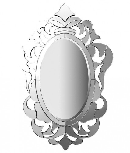 зеркало декоративное овальное в фигурной раме flock в Нижневартовске