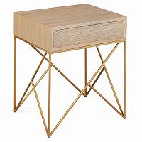 прикроватная тумба с ящиком prince box светлый дуб с золотом в Нижневартовске