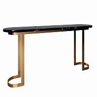 консоль черная с мраморной столешницей хокинс золотой каркас в Нижневартовске