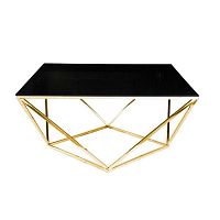 стол журнальный geometry золотой, чёрный в Нижневартовске