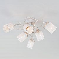 потолочная люстра eurosvet francisco 30053/6 белый с золотом e27 в Нижневартовске