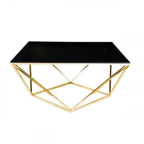 стол журнальный geometry золотой, чёрный в Нижневартовске