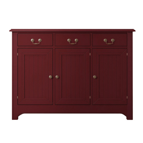 комод bordo три двери красный в Нижневартовске