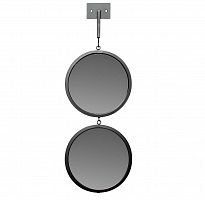 зеркало настенное двойное черное диаметр 20 см в Нижневартовске
