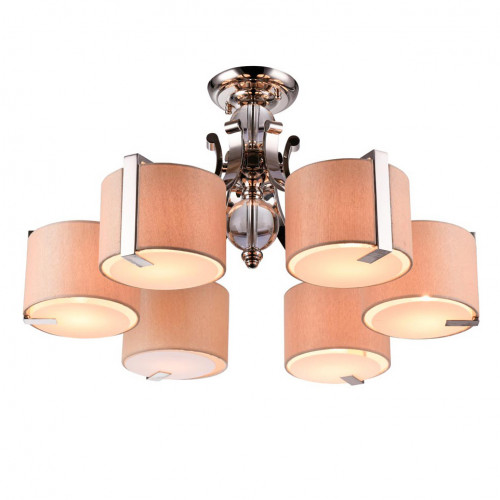 потолочная люстра newport 31306/c матовый никель, бежевая в Нижневартовске