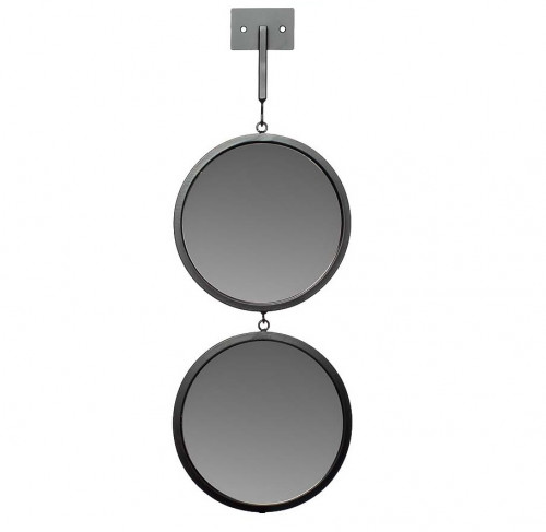 зеркало настенное двойное черное диаметр 20 см в Нижневартовске