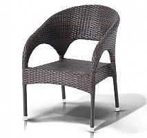 стул корретто , коричневый, без подушки, плоский искусственный ротанг в Нижневартовске