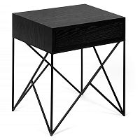 прикроватная тумба prince черный дуб в Нижневартовске