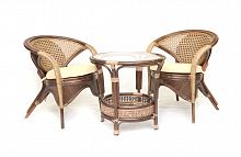 комплект trio на 2 персоны коричневый в Нижневартовске