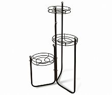 подставка для цветов kaskad 2 чёрно серый в Нижневартовске