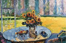 картина маслом цветы на столе в Нижневартовске