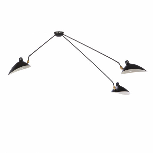 потолочный светильник spider 3 лампы черный в Нижневартовске