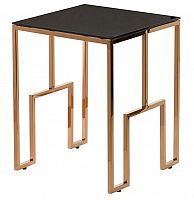 стол журнальный alpha 40х40х50 gold чёрный, золотой в Нижневартовске