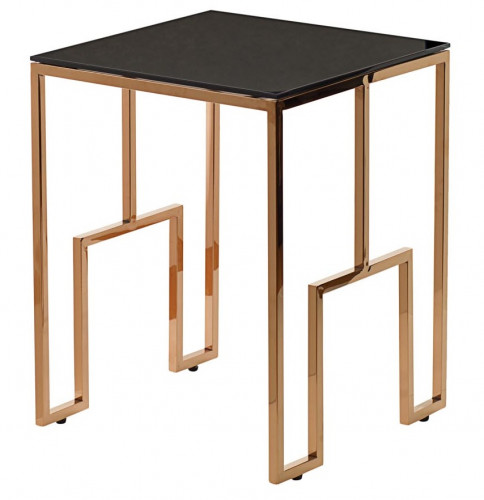 стол журнальный alpha 40х40х50 gold чёрный, золотой в Нижневартовске