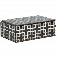 черная шкатулка (коробка) стеклянная abbe большая в Нижневартовске