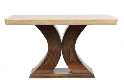 стол обеденный мраморный fabrice medio бежевый в Нижневартовске